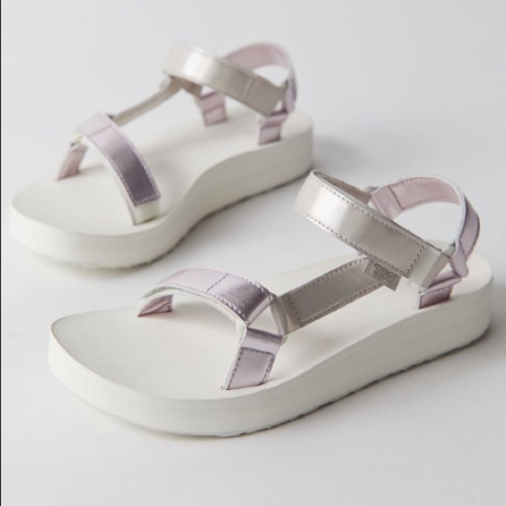 Teva Women's Sandals in Cream and Lavender